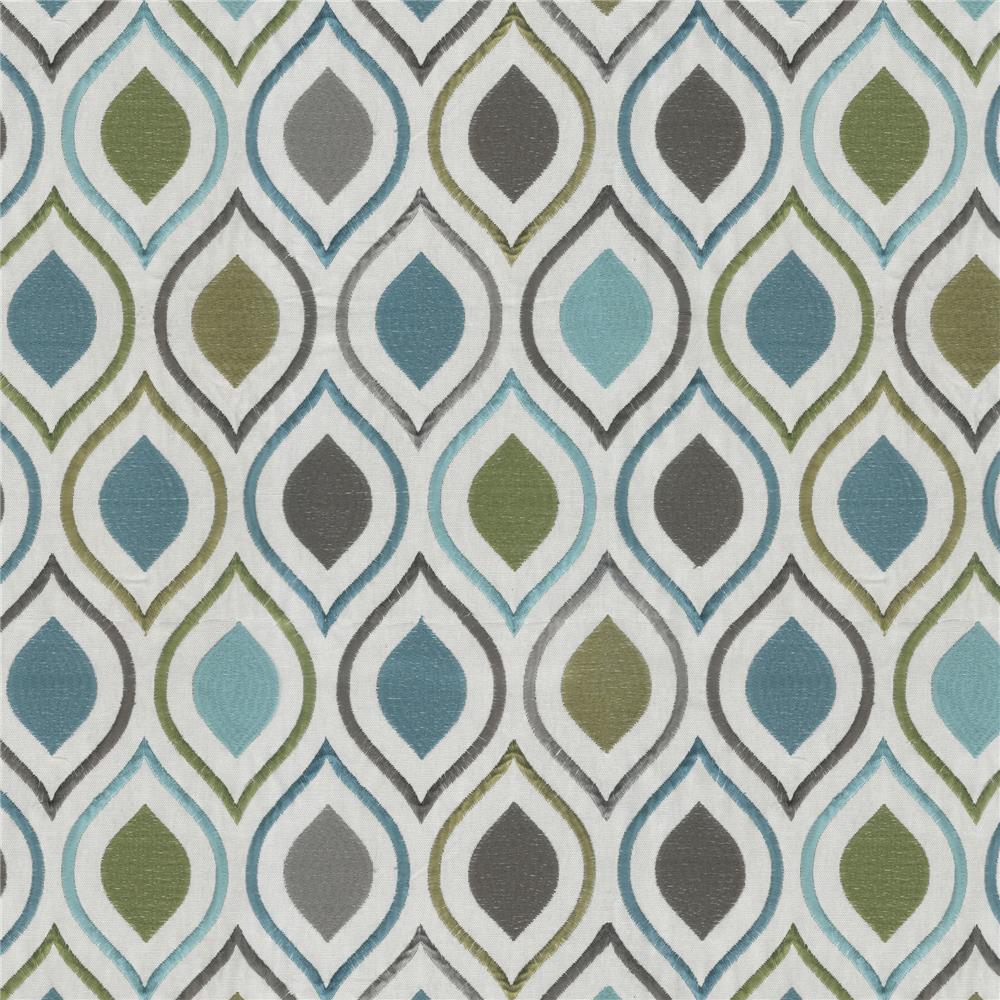 JF Fabric EMULATE 65J8591 Fabric in Blue,Teal