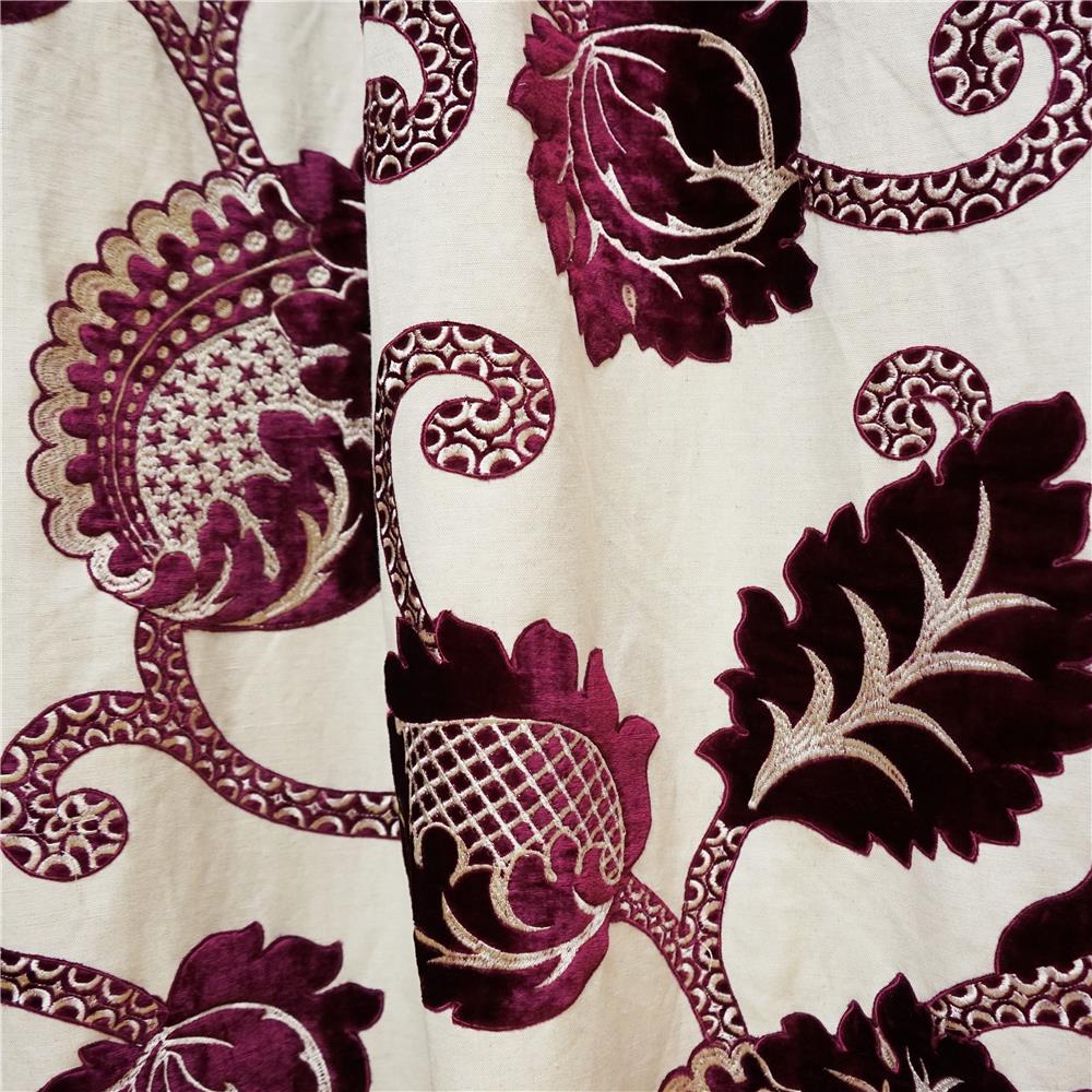 JF Fabrics EVOCATIVE 58SJ101 Fabric in Purple