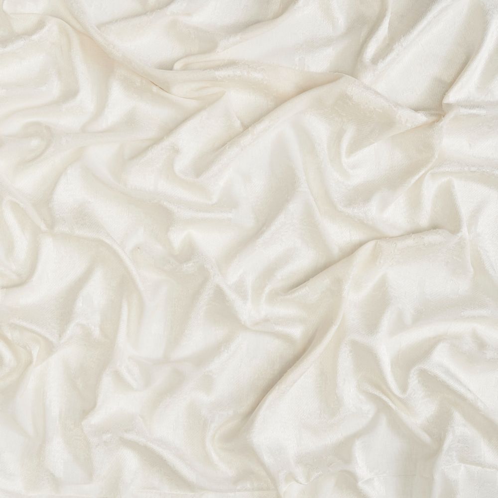 JF Fabrics FLUID 92J9001 Cloud Nine Texture Fabric in White / Ivory