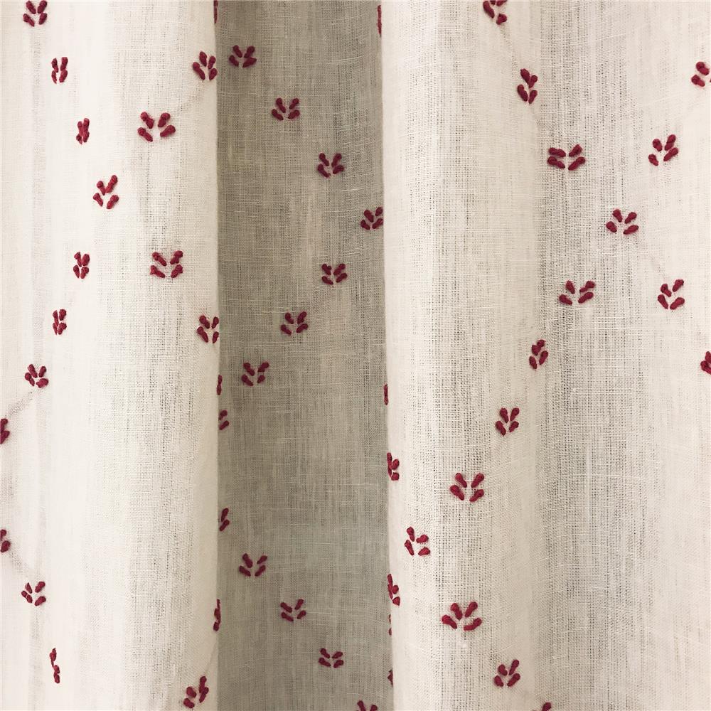 JF Fabrics FOOTPRINTS 43SJ101 Fabric in Creme; Beige; Offwhite; Pink