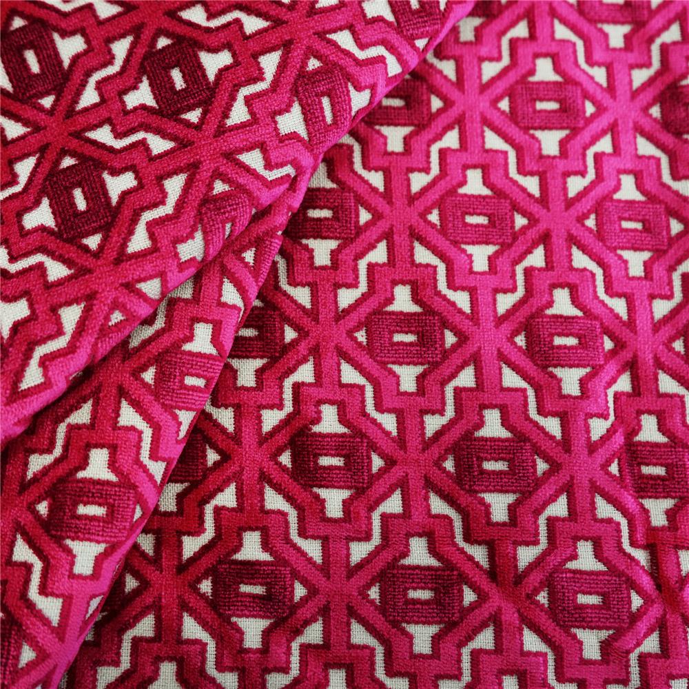 JF Fabrics FOXTROT 46SJ101 Fabric in Pink