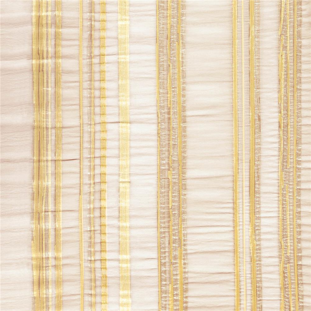 JF Fabrics GENOVIVE-18 Stripe Sheer Winning Windows I Contract V1 Drapery Fabric