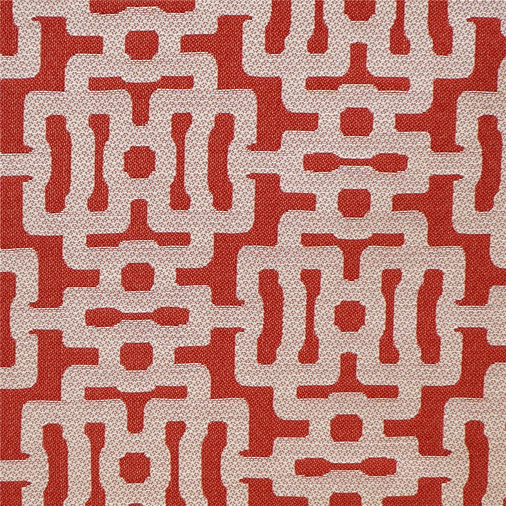 JF Fabric HANSEN 44J6811 Fabric in Burgundy,Red