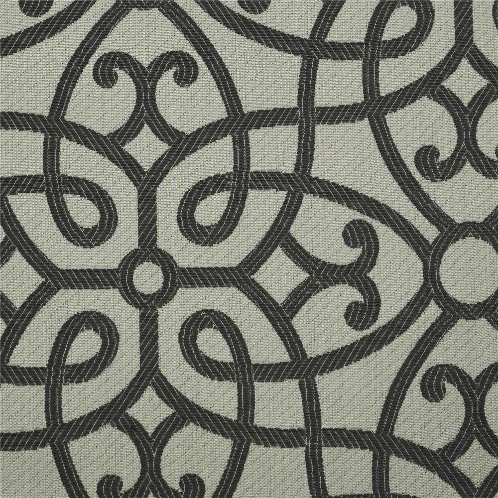 JF Fabric HOLMES 96J6821 Fabric in Grey,Silver