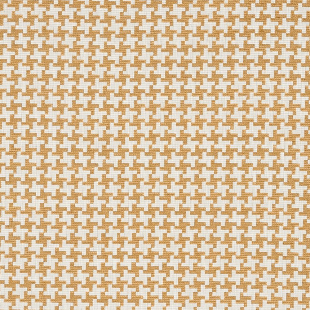 JF Fabrics HOUNDSTOOTH 19J8921 Velocity Crypton Home Texture Fabric in Yellow / Mustard / Cream