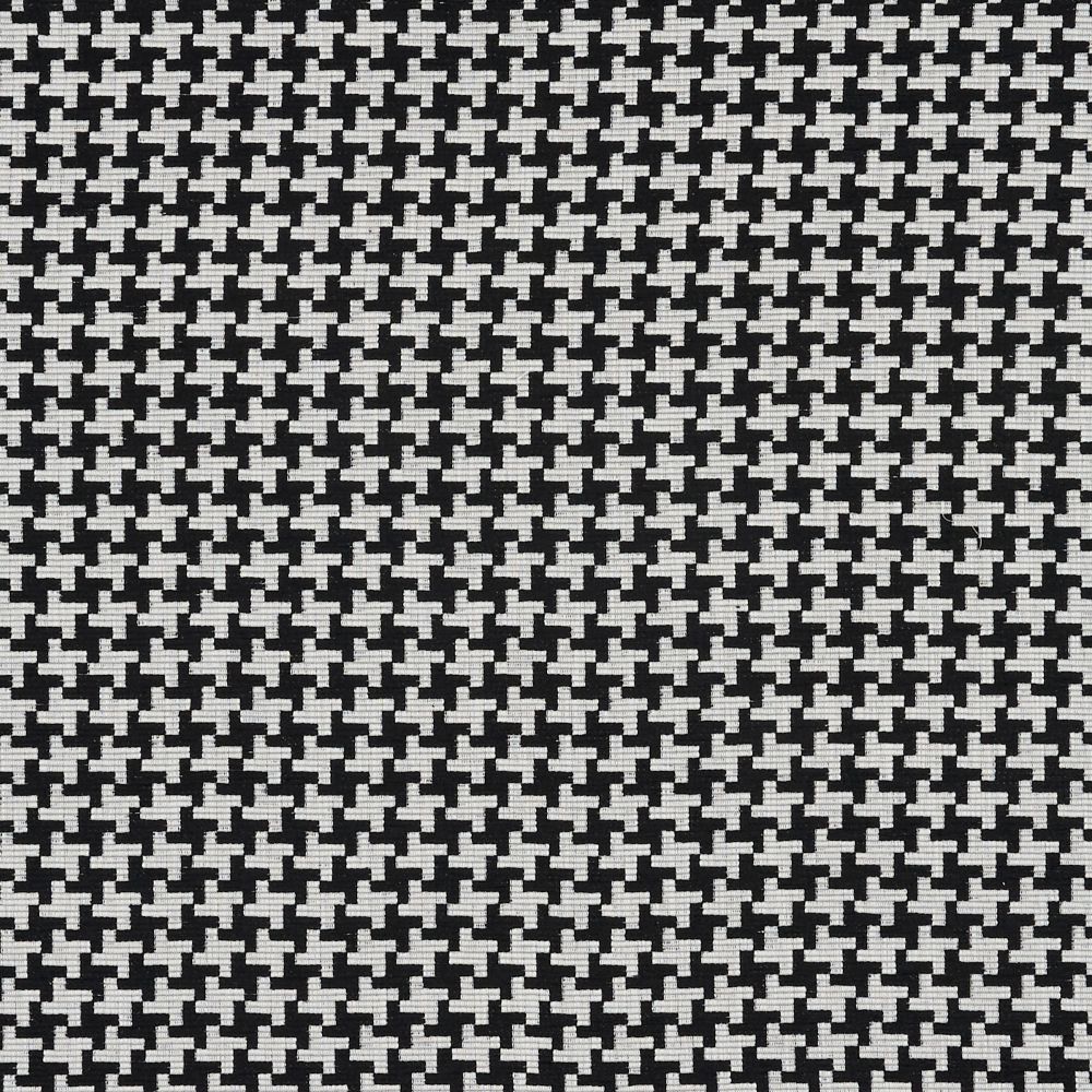 JF Fabrics HOUNDSTOOTH 99J8921 Velocity Crypton Home Texture Fabric in Black / White