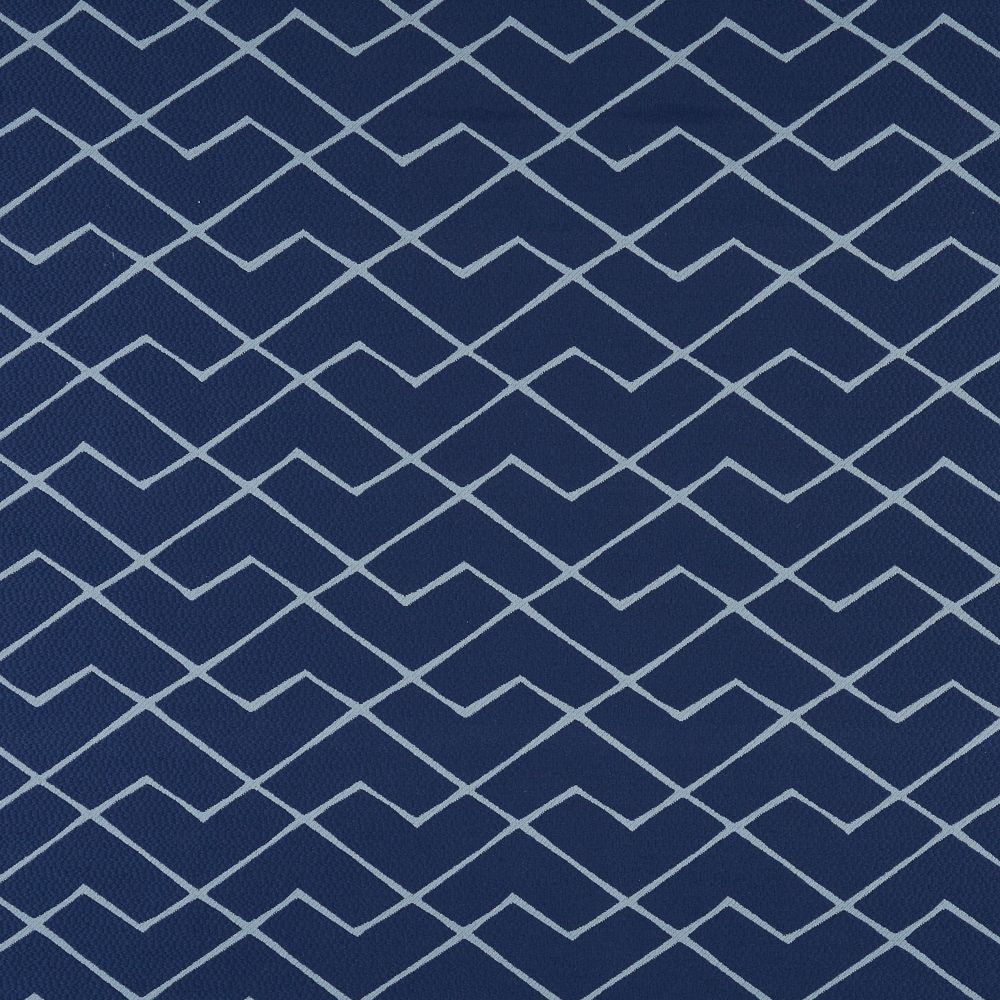 JF Fabrics INSIGNIA 68J8911 Crypton Series 1 Geometric Fabric in Blue