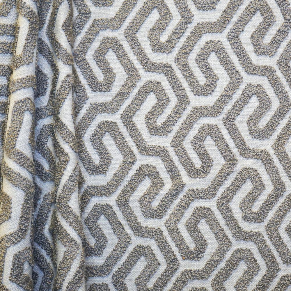 JF Fabrics INTERVAL 34J9161 Drapery Fabric in Taupe, Brown, Tan
