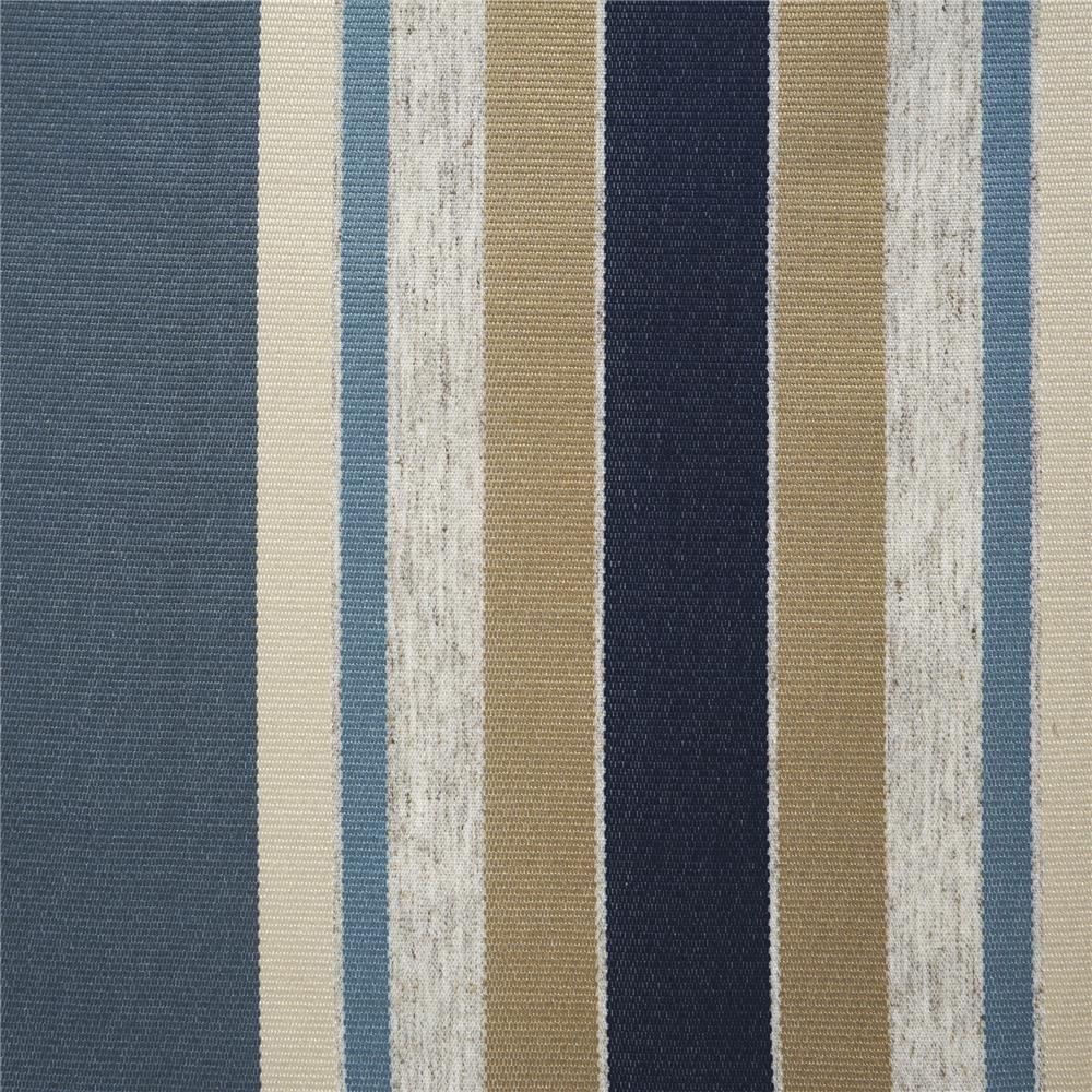 JF Fabric KOLLER 67J6521 Fabric in Blue,Creme,Beige,Grey,Silver