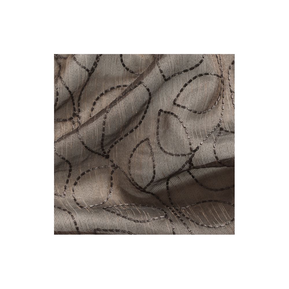 JF Fabrics LAMOUR-39 Embroidered Leaf Embroidered Width 106"271cm Drapery Fabric