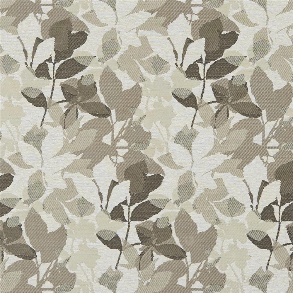JF Fabrics LEAFLET 95J8391 Fabric in Taupe