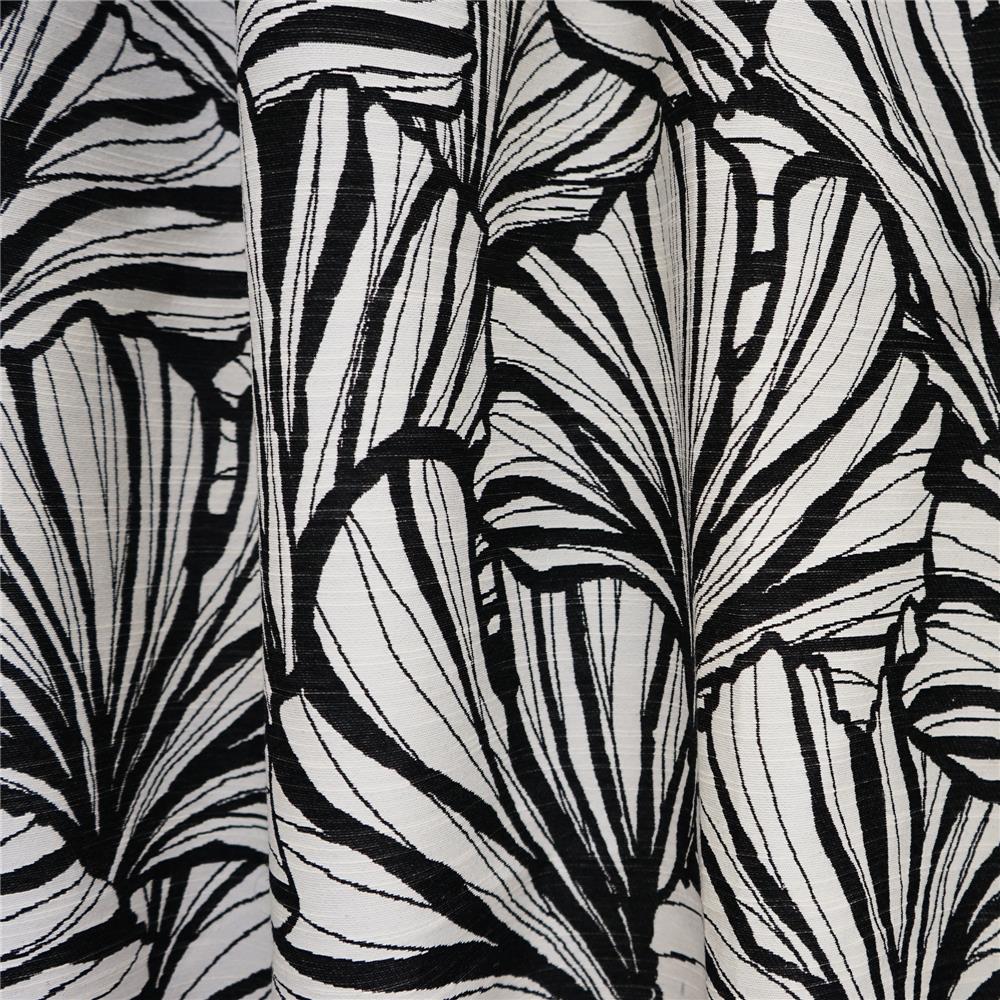 JF Fabrics LEAVES 98SJ101 Fabric in Black