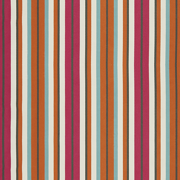 JF Fabrics LONGITUDE 27J8401 Fabric in Multi; Orange; Rust; Pink