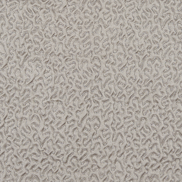 JF Fabrics MALDIVES-96 J7861 Chromium Book Plain with Stitched Squiggly Lines Upholstery Fabric