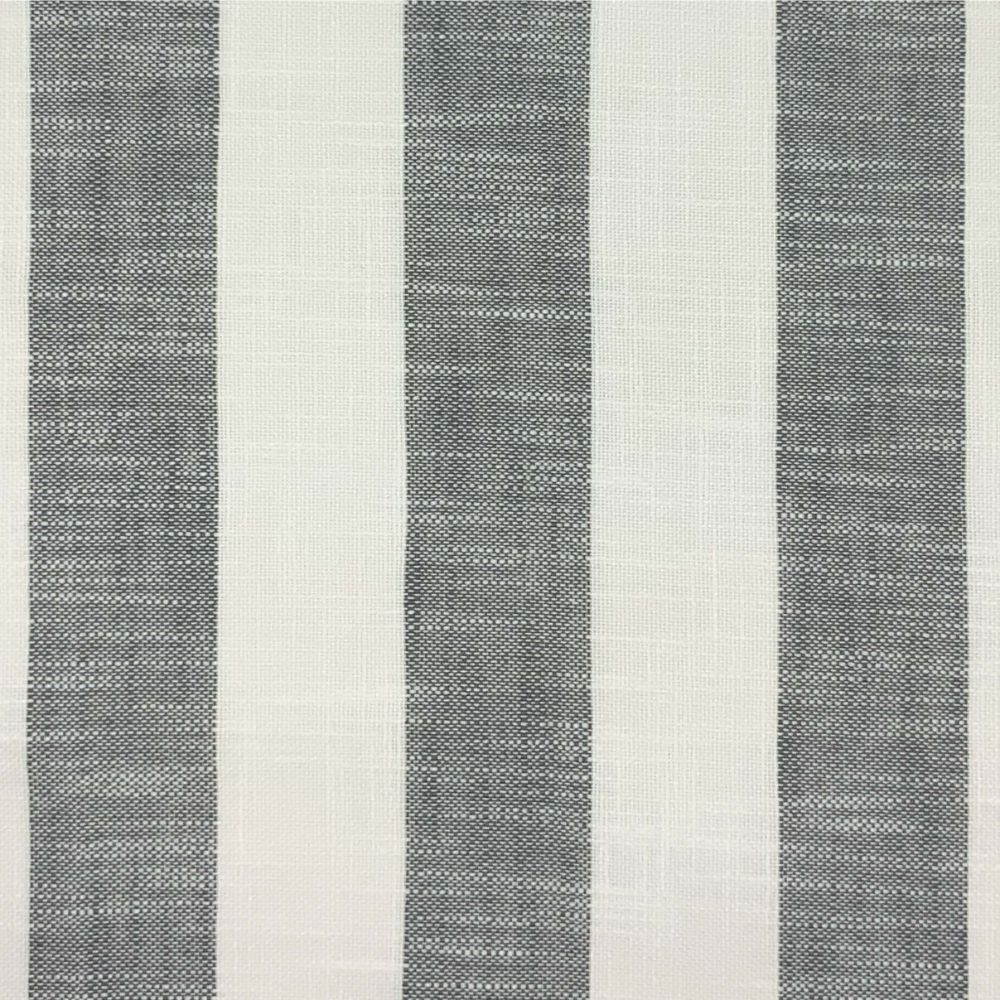 JF Fabrics MARINA 96J9411 Fabric in Charcoal/ White