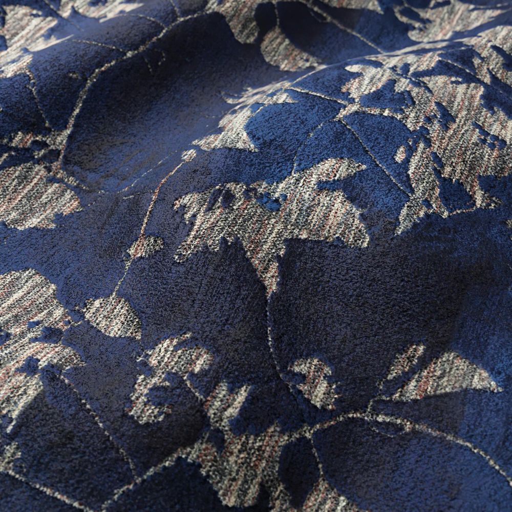JF Fabrics MERRIMENT 68J9181 Multi-purpose Fabric in Blue, Navy