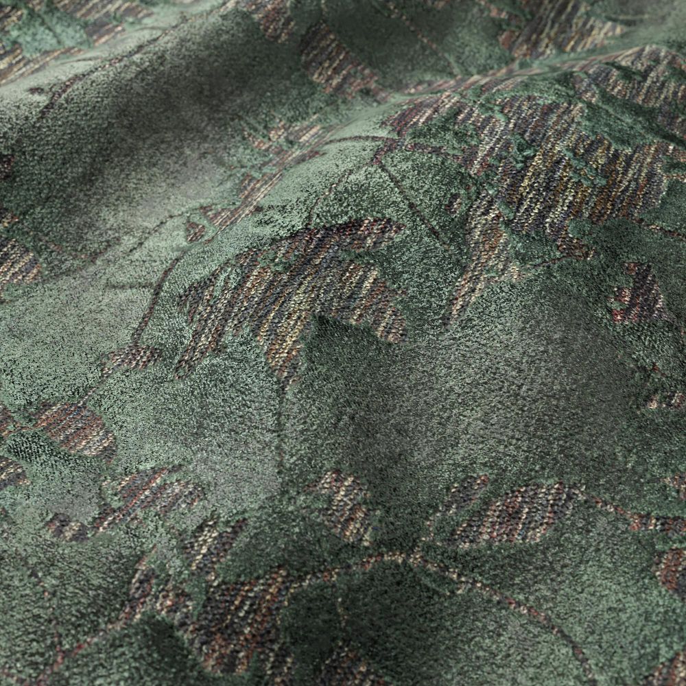 JF Fabrics MERRIMENT 78J9181 Multi-purpose Fabric in Green, Teal