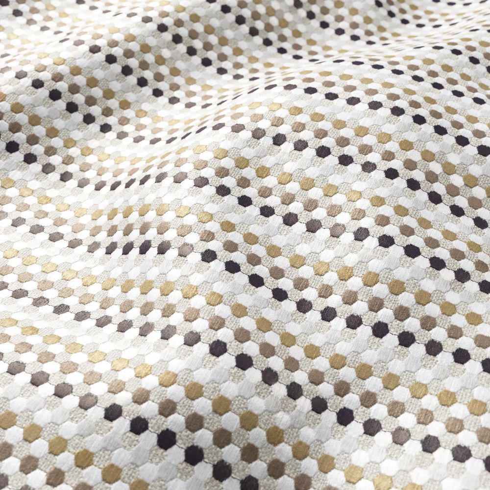 JF Fabric MISCHIEF 94J9161 Fabric in Grey, Taupe