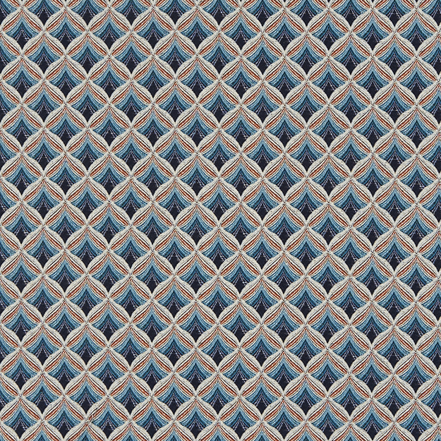 JF Fabric MORRISON 69J7731 Fabric in Blue,Turquoise