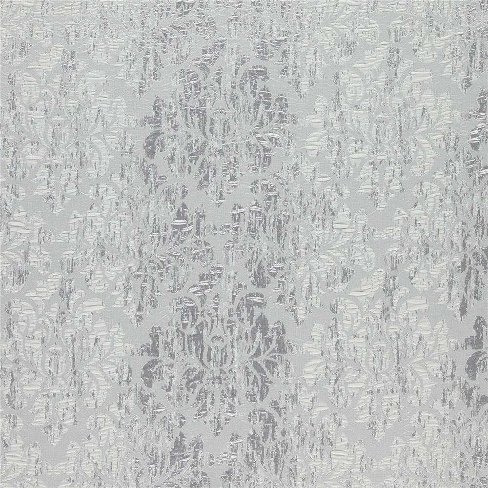 JF Fabric MYTH 95J7291 Fabric in Grey,Silver