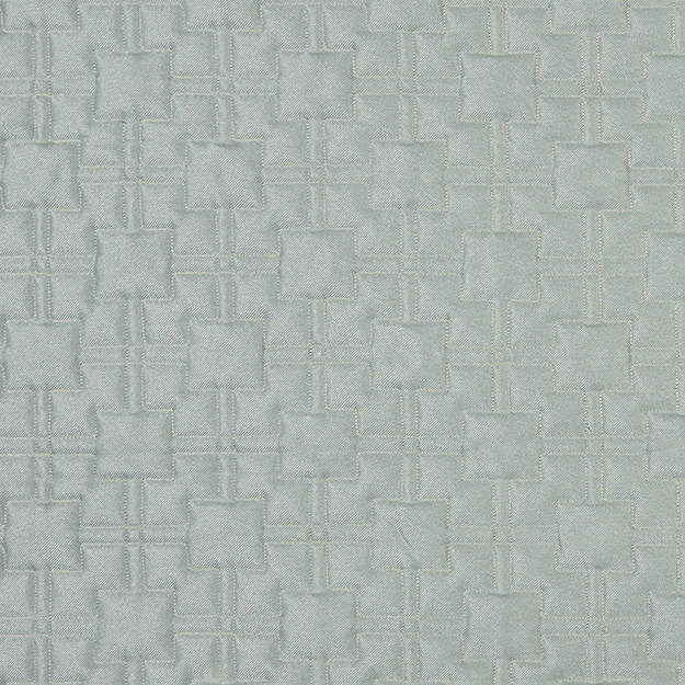JF Fabrics NEVIS-61 J7861 Chromium Book Quilted Geometric Upholstery Fabric