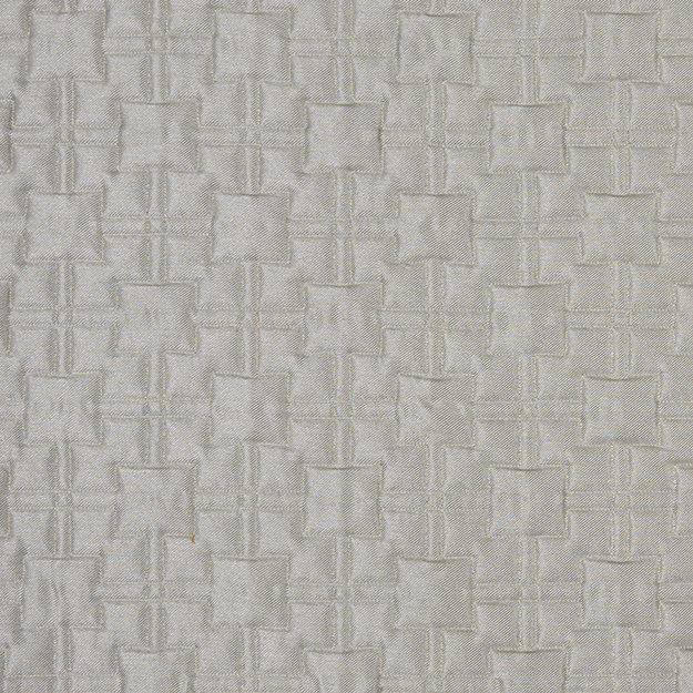 JF Fabrics NEVIS-94 J7861 Chromium Book Quilted Geometric Upholstery Fabric