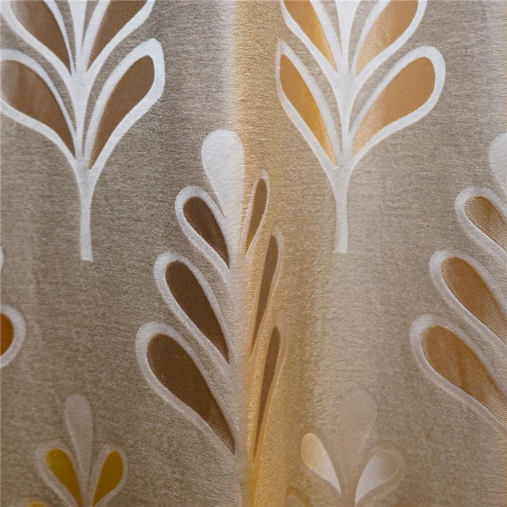 JF Fabrics PARTRIDGE 31SJ101 Fabric in Brown; Creme; Beige; Grey; Silver; Taupe; Yellow; Gold