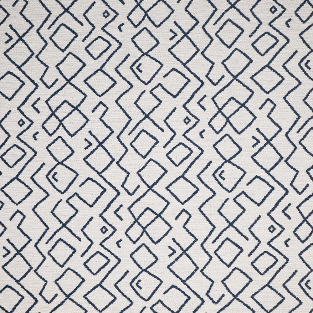 JF Fabrics PASSPORT 66J9211 Fabric in Blue, White