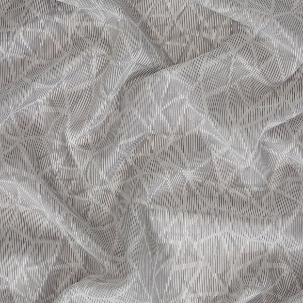 JF Fabrics PEKOE 95J8231 Fabric in Grey; Silver