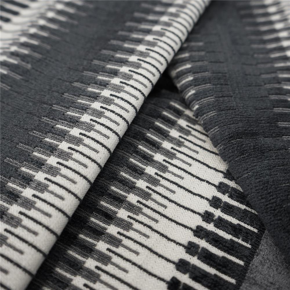 JF Fabrics PIANO 98SJ101 Fabric in Grey; Silver