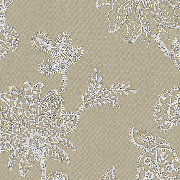 JF Fabric PLIE-34 Color Concepts Silver Sage Embroidered Floral Fabric