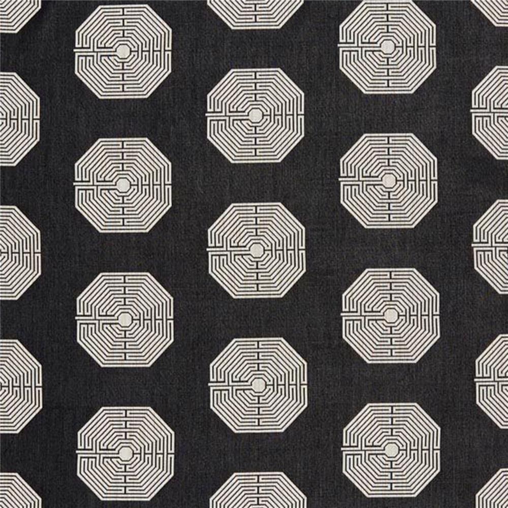 JF Fabrics QUANTUM 98J7151 Fabric in Black