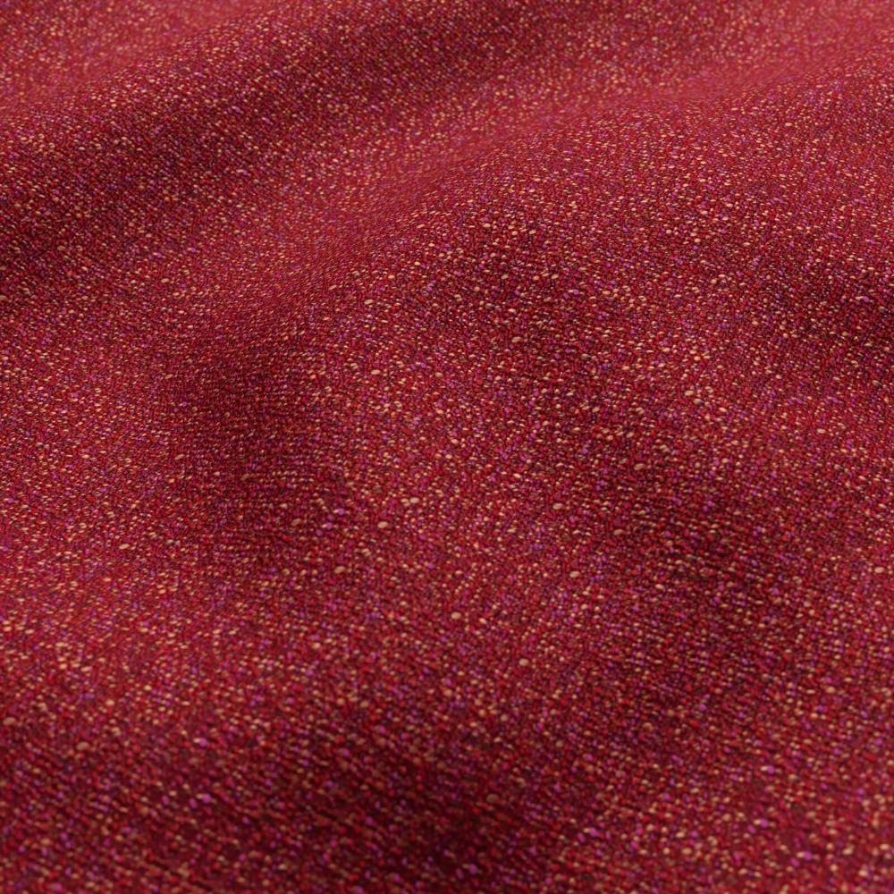 JF Fabric QUINCY 47J9381 Fabric in Red, Magenta, Pink, Coral Orange, Brown
