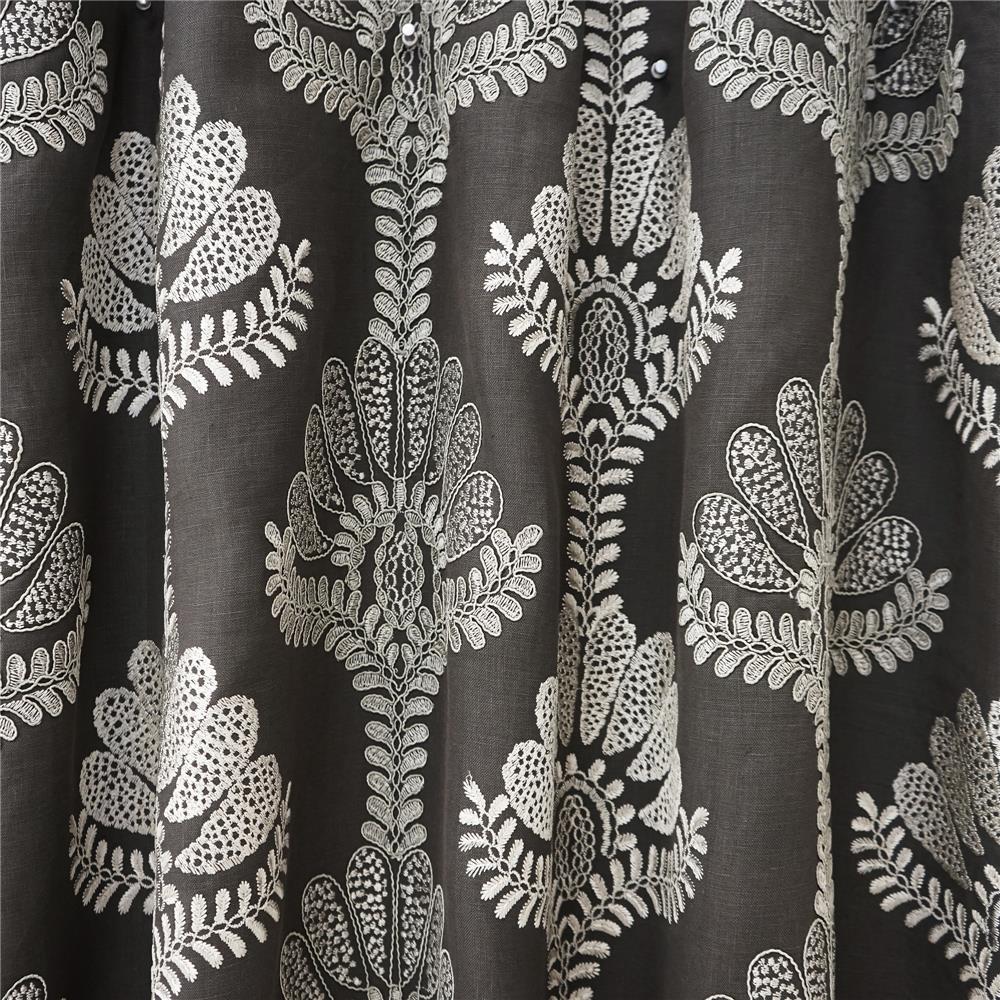 JF Fabrics RESSINA 98SJ101 Fabric in Grey; Silver