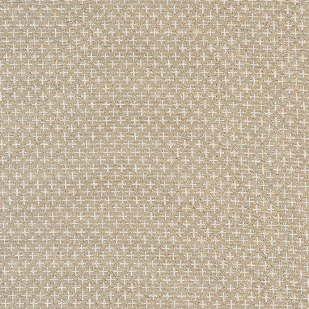 JF Fabric SCANDINAVIAN 34J8911 Fabric in Tan, White