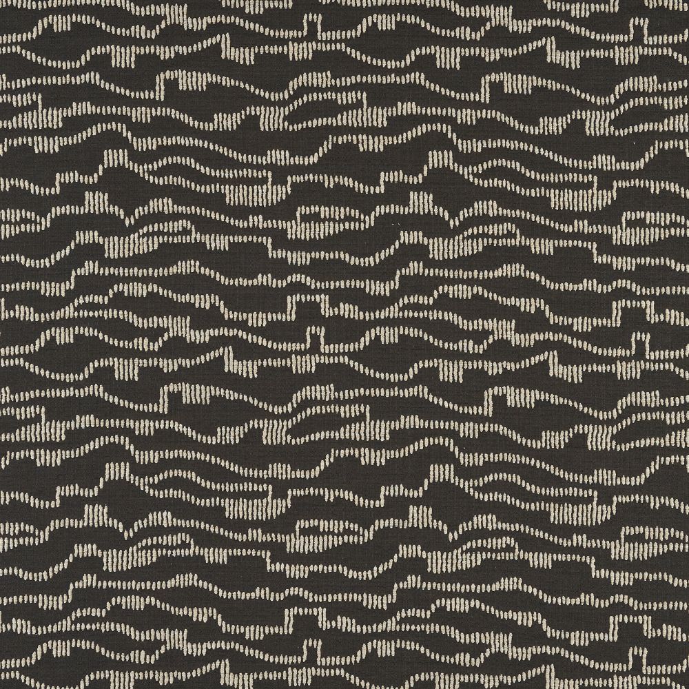 JF Fabrics SOUNDWAVE 97J8921 Velocity Crypton Home Stars & Stripes Fabric in Black / Grey / Cream