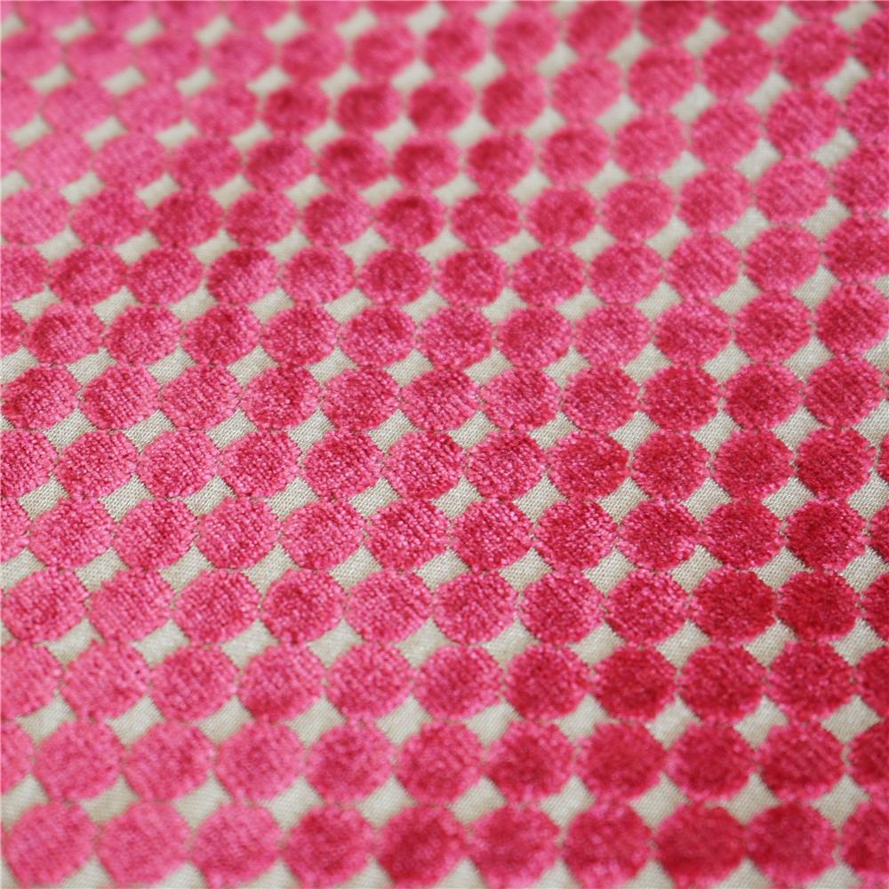 JF Fabrics SPOTS 47SJ101 Fabric in Burgundy; Red