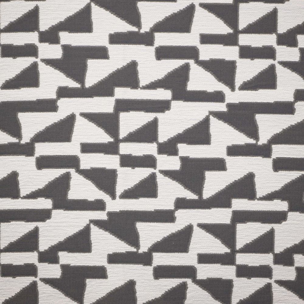JF Fabrics SUNBATHE 95J9211 Fabric in Grey, White