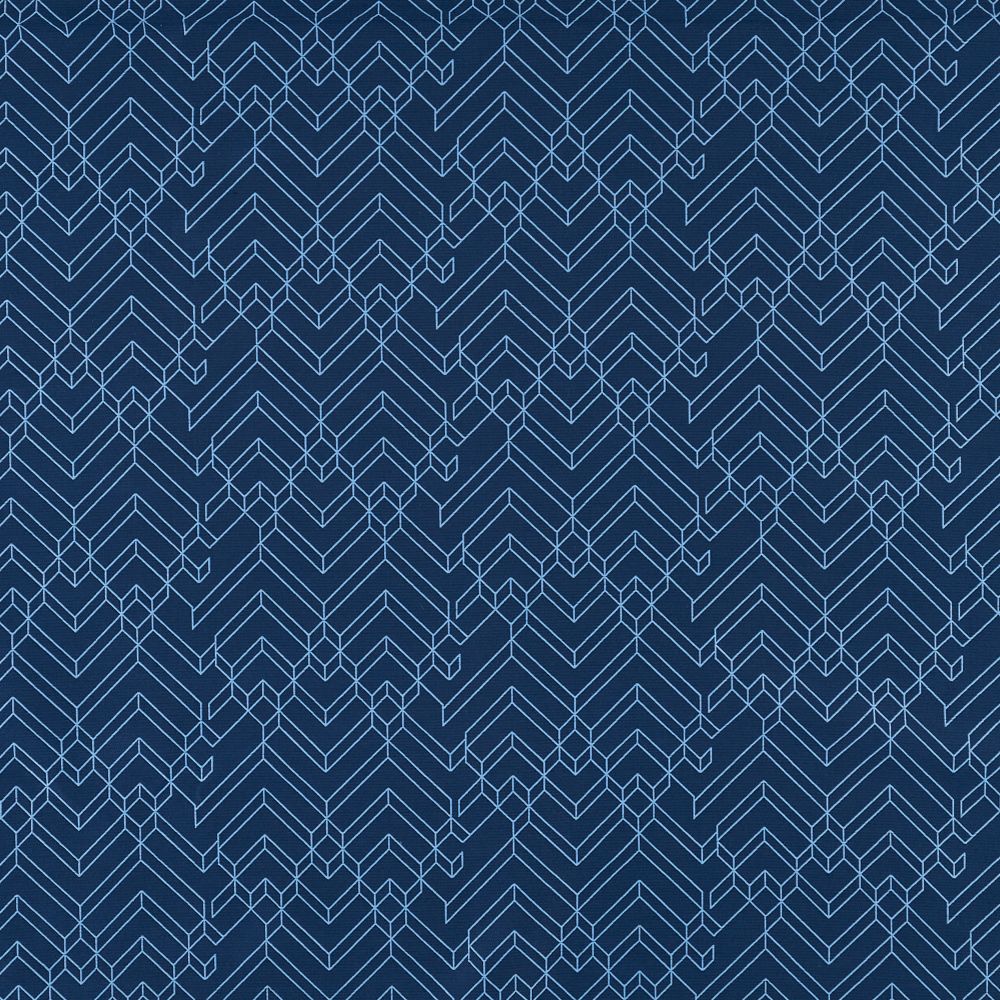 JF Fabrics TECTONIC 67J8911 Crypton Series 1 Geometric Fabric in Blue