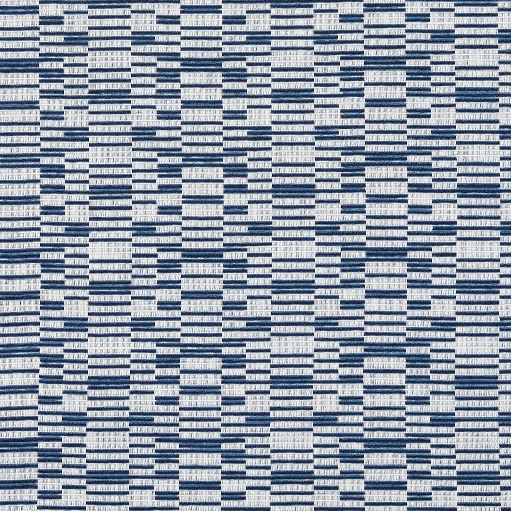 JF Fabric TEMPO 67J8921 Fabric in Blue, Ice, Navy, White
