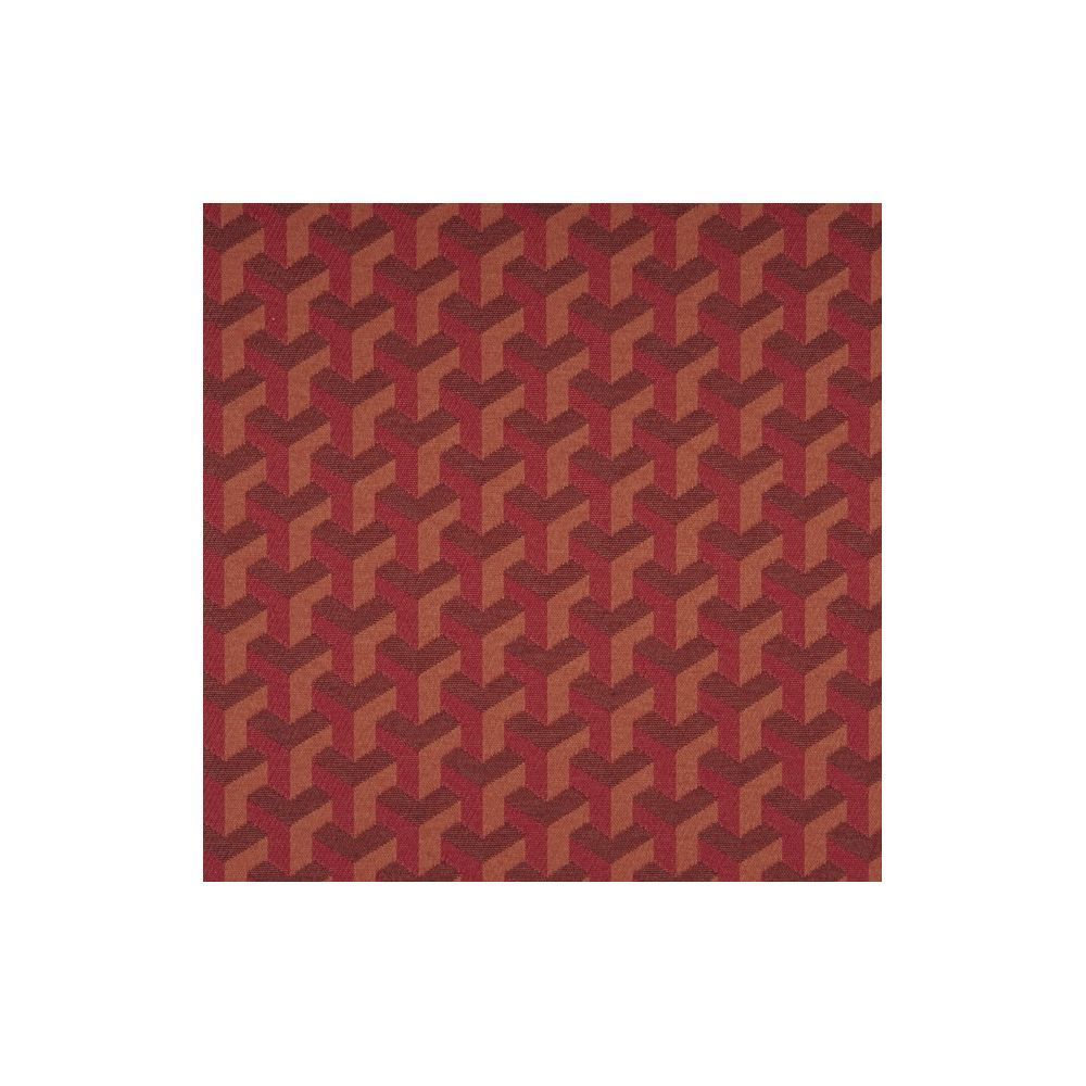 JF Fabric TRENTON 48J6861 Fabric in Burgundy,Red