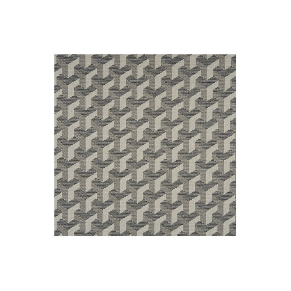 JF Fabric TRENTON 96J6861 Fabric in Grey,Silver