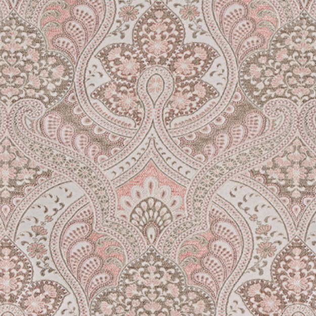 JF Fabric TURNOUT-22 Color Concepts Coral Sky Paisley Fabric