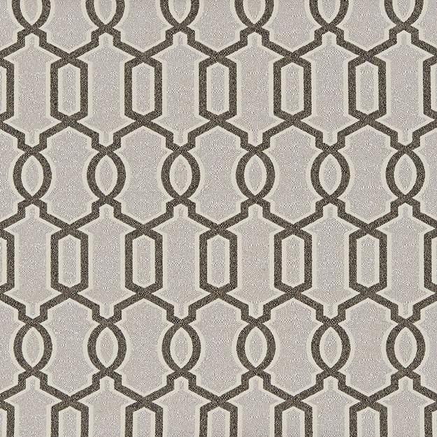 JF Fabric TYSON 34J7731 Fabric in Brown,Creme/Beige