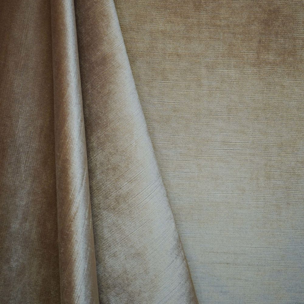 JF Fabric VELVETEEN 18SJ102 Fabric in Brown, Gold