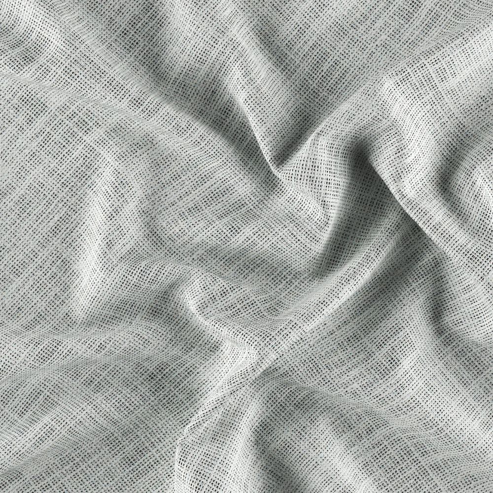 JF Fabric VISION 92J9001 Fabric in White, Silver