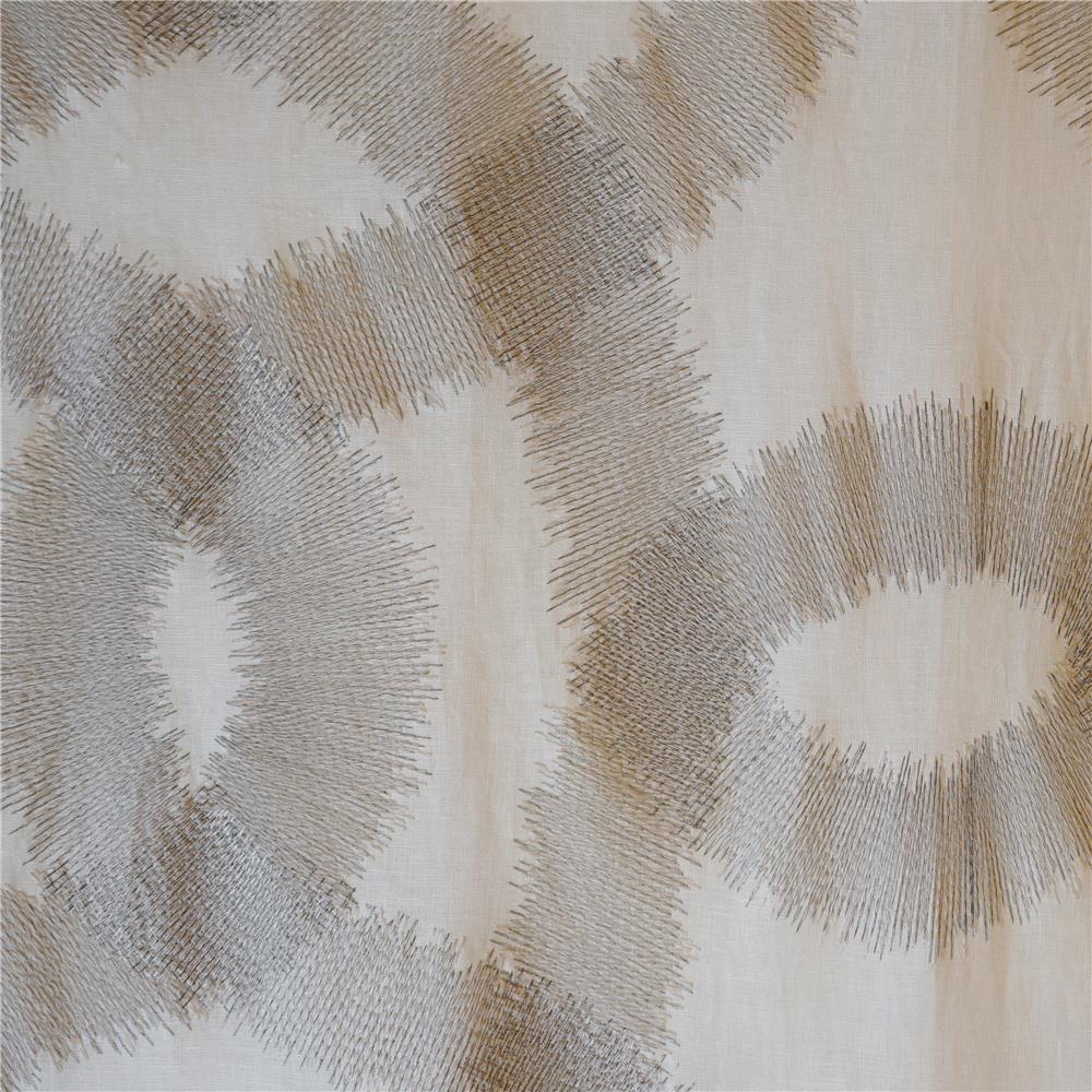 JF Fabrics VOLTAGE 95SJ101 Fabric in Grey; Silver; Taupe; White