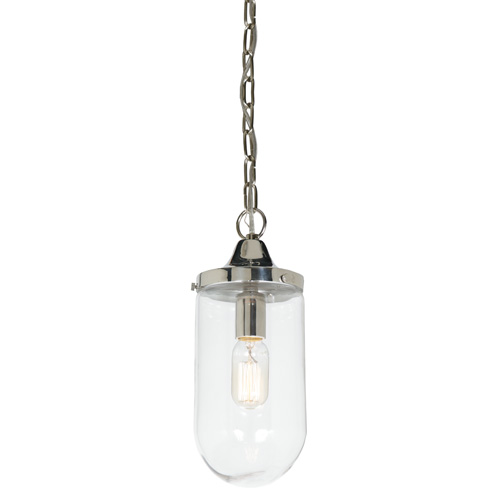 JVI Designs 1187-15 One light hanging boston pendant in Polished Nickel