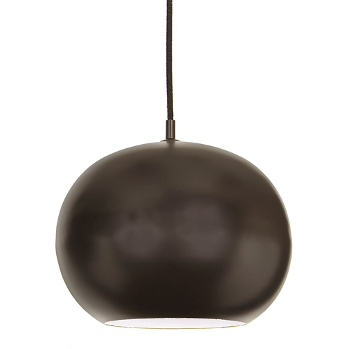 JVI Designs 1207-08 One light large catamount pendant with white inside in Oil Rubbed Bronze