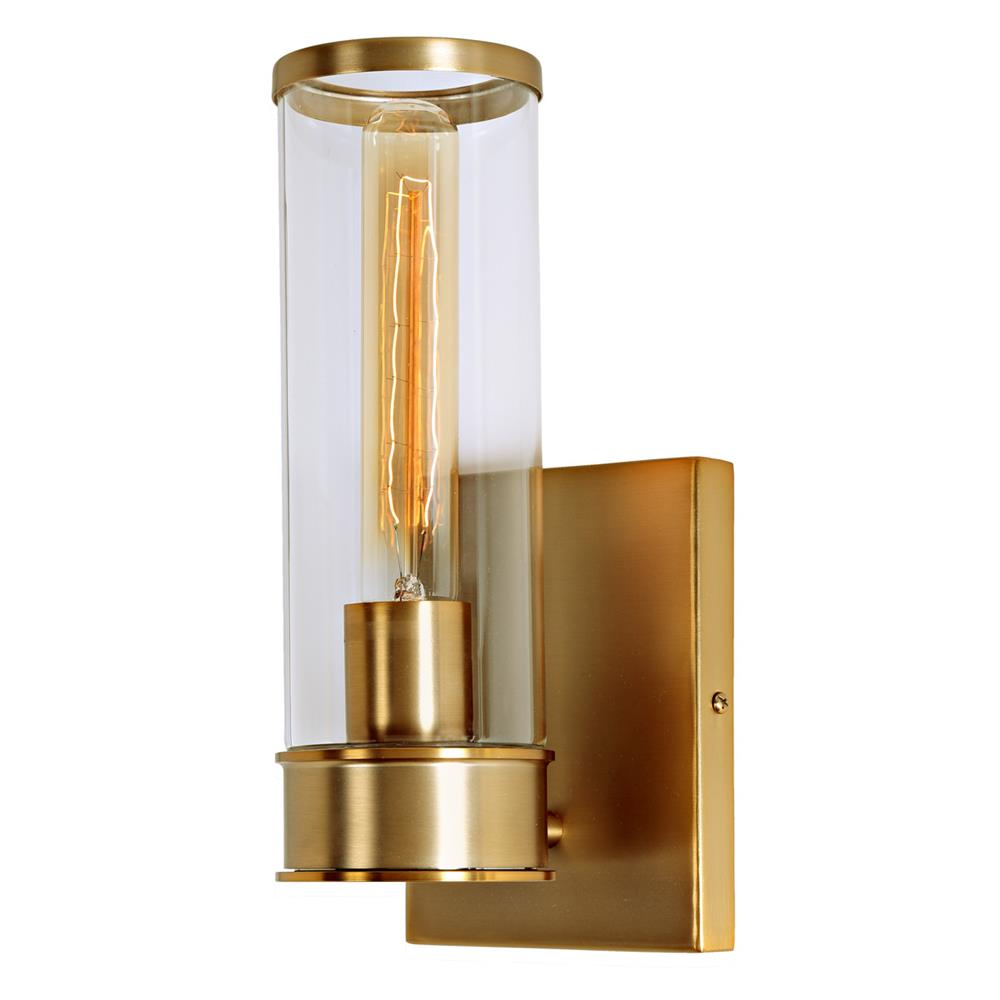 JVI Designs 1231-10 Gramercy One Light Wall Sconce  in Satin Brass